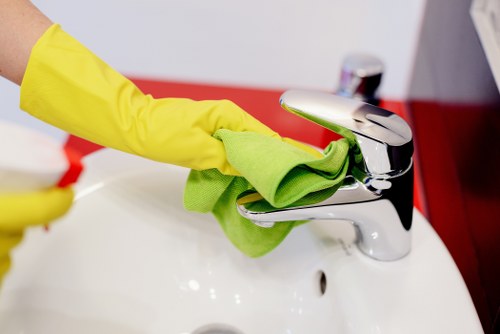 Local Brompton cleaning service preparing a spotless interior