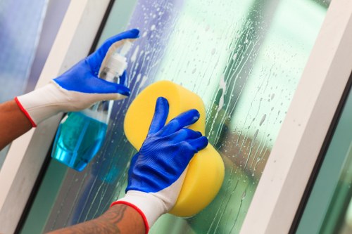 Professional deep cleaning in a Brompton home kitchen