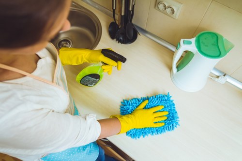 Move-out deep cleaning in a Brompton apartment