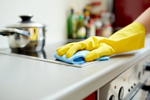 Deep oven cleaning service in a Brompton kitchen