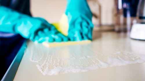 Specialist floor cleaning equipment used in Brompton